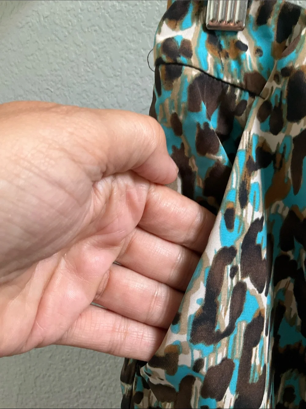 Elie Tahari Turquoise Brown Black Cream Leopard-Print pencil Skirt NWT